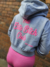 Load image into Gallery viewer, THE ELITE BITCH CLUB CROPPED HOODIE JACKET
